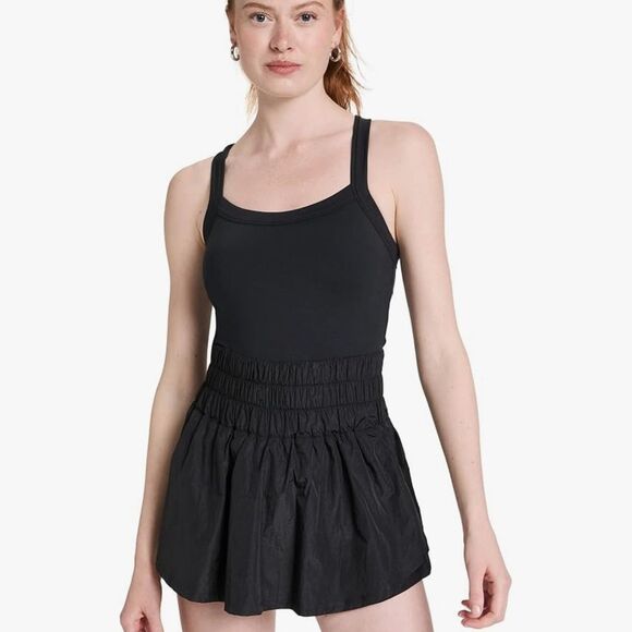 free people movement Free People Women's Way Home Skort Romper black - Picture 1 of 3